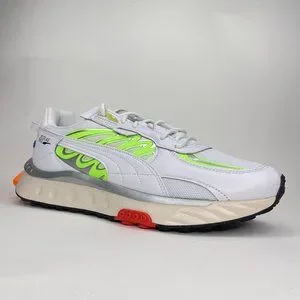 Puma Men\'s Wild Rider Tecno White Green Glare Sneakers Size 10.5 381596-03 PUMA Wild Rider for Sale - Authenticity Guaranteed - eBay main image 4